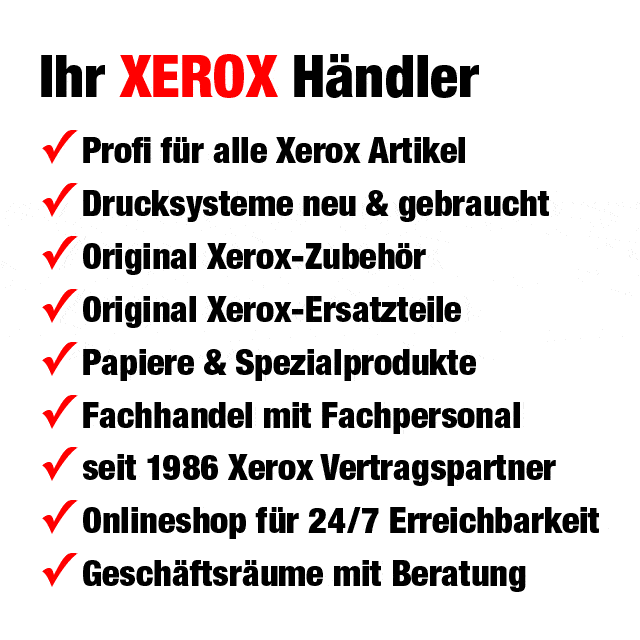 Authorisierter XEROX Händler